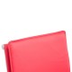 Sedia ufficio rosso pu acciaio 55x62x95-1...