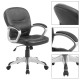 Office chair desk liftable rotary blackr.