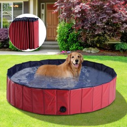 Pool für Hunde Haustiere rot pvc я140x30cm...
