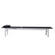 Garden tumbona pool black textilene steel 177...