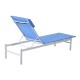 Tumbona garden pool blue textilene steel 177x...