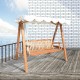 Swing chair - natural wood color - mad.