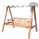 Sedia swing - colore legno naturale - pazzo.