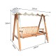 Swing chair - natural wood color - mad.