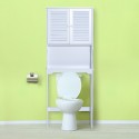 Mensola su WC – colore bianco - legno - 6...