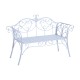 Banc de jardin pour 2 personnes – blanc – ace.