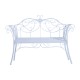 Banc de jardin pour 2 personnes – blanc – ace.