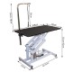 Folding table canine hairdressing with hydraulic tension.