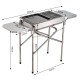 Barbecue carbone pieghevole Camping – colore argento ...