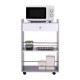 Auxiliary kitchen cart– gray color – mdf, metal. .