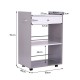Auxiliary kitchen cart– gray color – mdf, metal. .