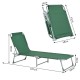 Pliant et incliné chaises longues pour plage ou piscine...