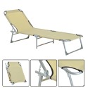 Folding and reclining sunbed for beach or pool –...
