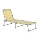 Dobrável e reclinante espreguiçadeira para praia ou piscina –...