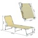 Pliant et incliné chaises longues pour plage ou piscine...