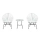 Furniture set terrace garden – white color –...