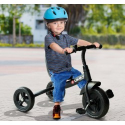 Triciclo per bambini oltre 18 mesi – nero.