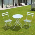 Folding furniture set for garden terrace or ...