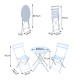 Folding furniture set for garden terrace or ...