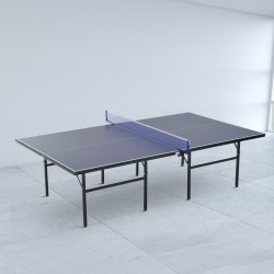 Folding table ping pong with net - blue color - a.