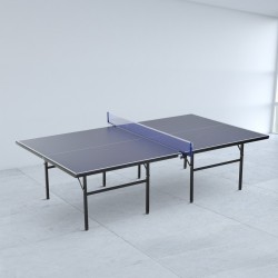 Mesa dobrável ping pong com rede - cor azul - a.