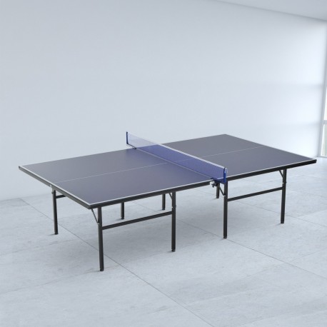 Table pliante ping pong avec filet - couleur bleue - a.