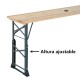 Folding wooden table for garden terrace patio c.