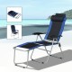 Tumbona reclinable and foldable for camping garden t.