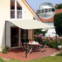 Pergola gazebo type mur auvent courbé pour le sirop.