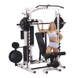 MULTIFUNCTION STATION WITH MULTIPOWER (50 MM), FREE WEIGHT RACK AND TOWER