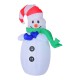 Aufblasbarer Schneemann 55x45x120cm Weihnachtslichter l.