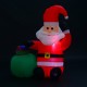 Papa Noel Inflable 70x45x120cm Luces LED + Bolsa Reg...