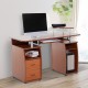 Tavolo computer colore legno mdf 120x55x85cm...