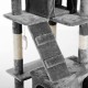 Tree scraper cats grey felpa wood 50x50x170cm...