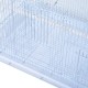 Cage birds 60 x 41 x 41cm white iron and pp.