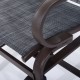 Cadeira para exterior - marrom - aço ...