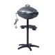 Barbecue electric grid silver and black steel alu.