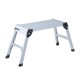 Silver folding bench aluminum 109x40x50cm...