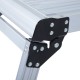 Silver folding bench aluminum 109x40x50cm...