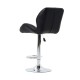 Silla de Bar PU + Hierro Negro 49,5x55x90-111cm...