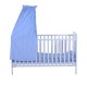 Baby cot blue wood 140x70x147cm...