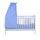 Babybett blaues Holz 140x70x147cm...