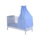 Babybett blaues Holz 140x70x147cm...