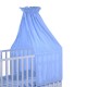 Cama de bebê de madeira azul 140x70x147cm...