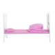 Baby cot pink wood 140x70x147cm...