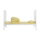 Baby cot yellow wood 140x70x147cm...