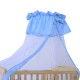 Babybett blau Holz 90x54x140cm...