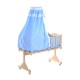 Babybett blaues Holz 94x50x140cm...