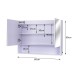 Specchio bagno vetro bianco 60x80x15cm...