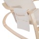 Cadeira de madeira bege 66,5x88x97,5cm...